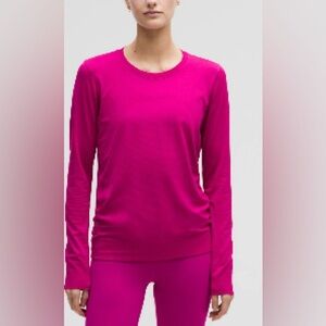 Lululemon Athletica Magenta Long Sleeve Tee